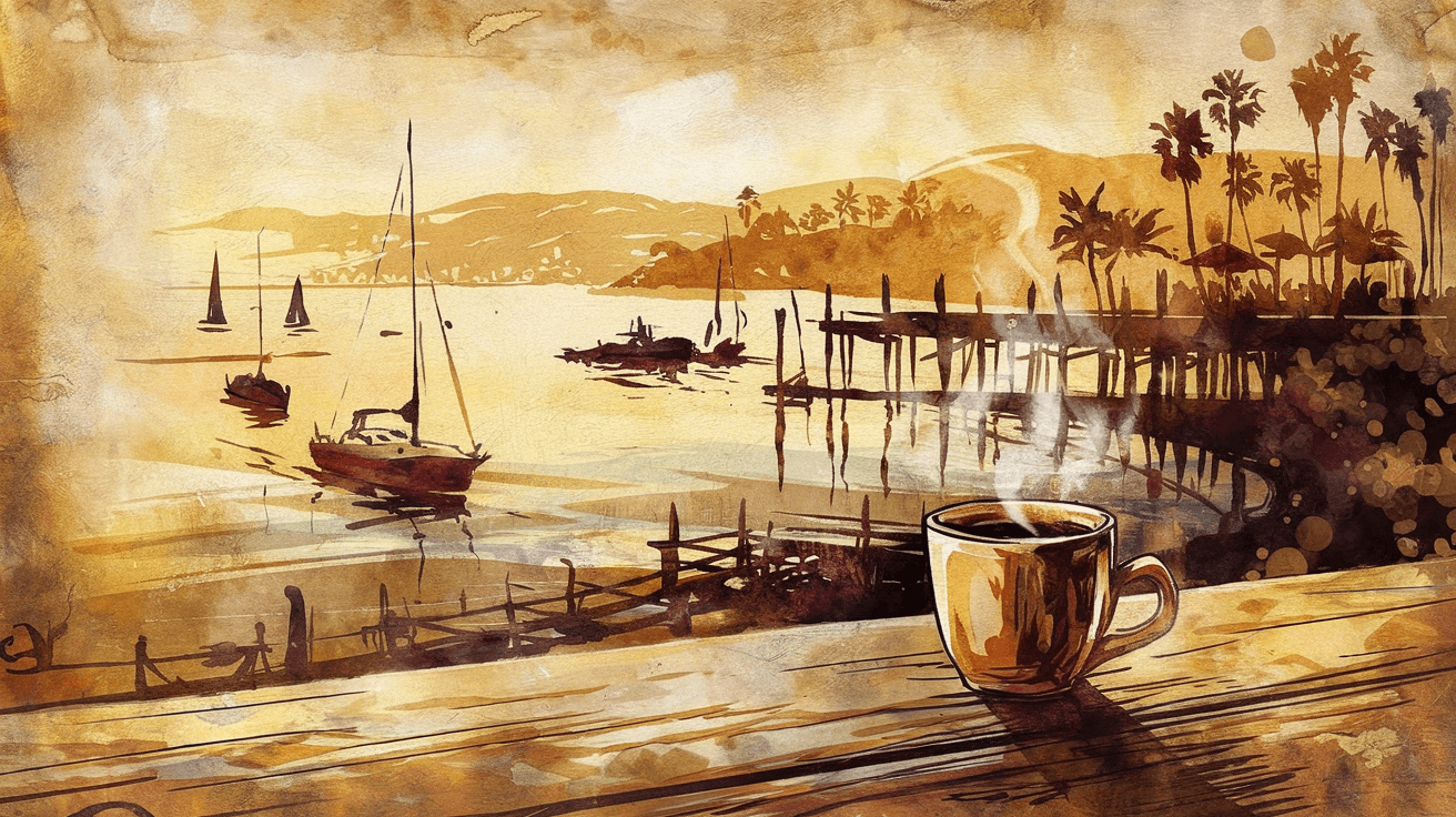 Newport Beach, CA cafe scene